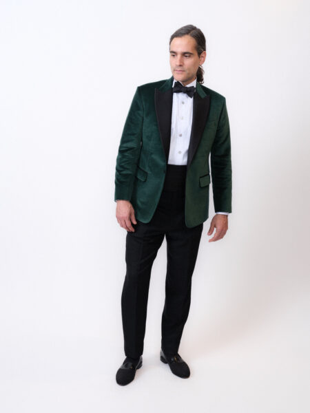 Green Velvet Tuxedo